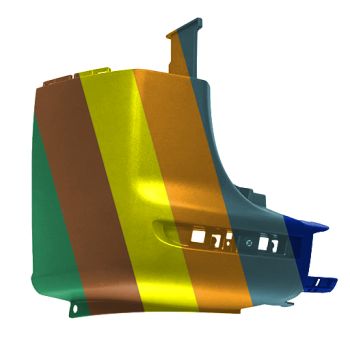 MERCEDES-BENZ SPRINTER REAR BUMPER SIDE COVER LEFT (Driver Side) TEXTURE (WO/SENSOR)(W/BLIND DETECT) OEM#90788556009K83 2019-2024 PL# MB1116101