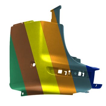 MERCEDES-BENZ SPRINTER REAR BUMPER SIDE COVER LEFT (Driver Side) TEXTURE (W/SENSOR)(W/BLIND DETECT) OEM#90788544009K83 2019-2024 PL# MB1116102