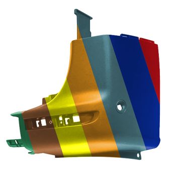 MERCEDES-BENZ SPRINTER REAR BUMPER SIDE COVER RIGHT (Passenger Side) TEXTURE (W/SENSOR)(W/BLIND DETECT) OEM#90788545009K83 2019-2024 PL# MB1117102