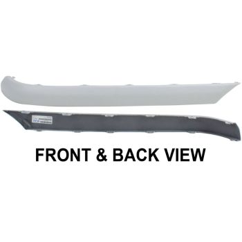 MERCEDES-BENZ C-CLASS SEDAN/WAGON (203) REAR BUMPER STRIP OUTER RIGHT (Passenger Side) PRIMED (SD)(W/O AMG)(WO/SENSOR) OEM#2038852621 2001-2007 PL# MB1159107
