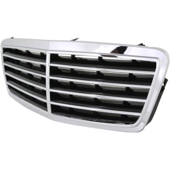 MERCEDES-BENZ C-CLASS SEDAN/WAGON (203)  GRILLE CHROME/BLACK(01-04SD/02-05WG)(EXC.CLASSIC PKG) OEM#20388002239040 2001-2005 PL# MB1200117