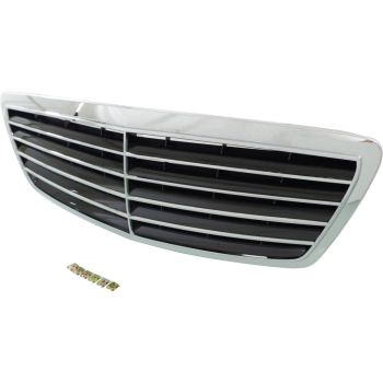 MERCEDES-BENZ S-CLASS SEDAN (220)  GRILLE CHROME/BLACK (W/O Proximity Cruise Control) OEM#22088005839040 2003-2006 PL# MB1200124