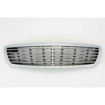 MERCEDES-BENZ E-CLASS (211) (SEDAN /WAGON 04-09) GRILLE CHR/BLK (W/5 STRIPS)(W/O Proximity Cruise Control) OEM#21188005839040 2003-2006 PL# MB1200135