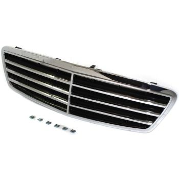 MERCEDES-BENZ C-CLASS SEDAN/WAGON (203)  GRILLE CHROME/BLACK (Avantgarde/Elegance Pkg) OEM#20388002239040 2005-2007 PL# MB1200143