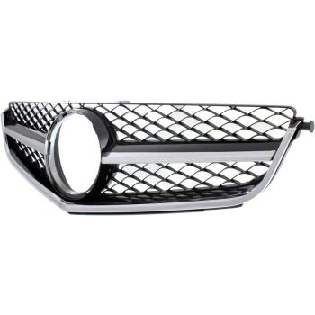 MERCEDES-BENZ C-CLASS SEDAN (204)  GRILLE ASSY CHROME/BLACK (C63)(WO/DISTRONIC CRUISE CONTROL) OEM#2048802483 2012-2014 PL# MB1200159