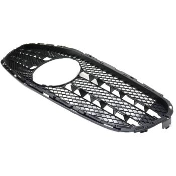 MERCEDES-BENZ E-CLASS HYBRID (E400) GRILLE BLACK (W/CENTER GRILLE EMBLEM)(WO/CAMERA) OEM#2128851400 2014-2015 PL# MB1200163