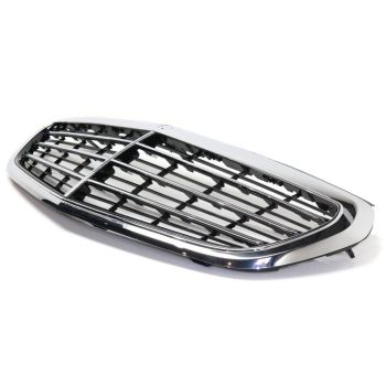 MERCEDES-BENZ E-CLASS WAGON (212) GRILLE CHR/BLK (WO/CENTER GRILLE EMBLEM)(WO/ADAPT CRUISE)(WO/SURROUND VIEW) OEM#2128801483 2014-2016 PL# MB1200165