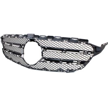 MERCEDES-BENZ C-CLASS SEDAN GRILLE BLACK (C300 BASE) (WO/SURROUND VIEW) OEM#2058880023 2015-2021 PL# MB1200172