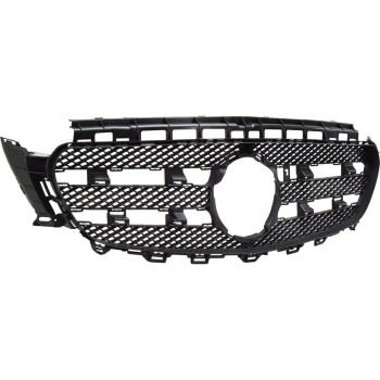 MERCEDES-BENZ E-CLASS SEDAN (213) GRILLE MAT-DARK GRAY (E300/E400/E450)(WO/LUXURY)(WO/CAMERA)**CAPA** OEM#213888012364 2017-2020 PL# MB1200193C
