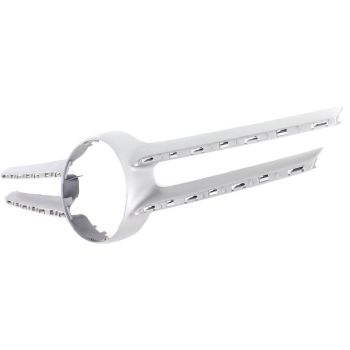 MERCEDES-BENZ E-CLASS SEDAN (212) GRILLE COVER(BAR) SILVER (W/CENTER GRILLE EMBLEM)(W/AMG)(WO/CAMERA)(EXC E63)**CA OEM#2128850622 2014-2016 PL# MB1210107C