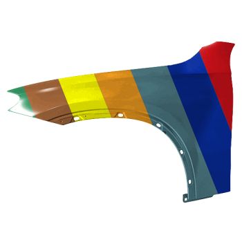 MERCEDES-BENZ GLC-SUV (253) (EXC COUPE) FENDER LEFT (Driver Side) (ALUM) OEM#2548809300 2023-2025 PL# MB1240183