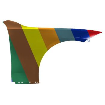 MERCEDES-BENZ C-CLASS SEDAN FENDER RIGHT (Passenger Side) (ALUM) OEM#2068800200 2022-2023 PL# MB1241181