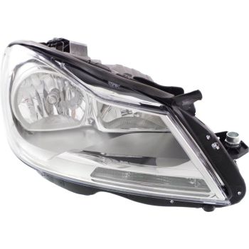 MERCEDES-BENZ C-CLASS SEDAN (204) HEAD LAMP ASSEMBLY RIGHT (Passenger Side) (HALOGEN)(CHR BEZEL) **CAPA** OEM#2048205459 2012-2014 PL# MB2503187C
