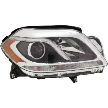 MERCEDES-BENZ GL-CLASS (166) HEAD LAMP ASSY RIGHT (Passenger Side) (HALOGEN)(WO/CORNERING LAMP)**CAPA** OEM#1668207061 2013-2016 PL# MB2503225C