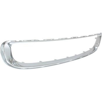 MINI COOPER CLUBMAN FRONT BUMPER GRILLE FRAME (W/CHR)(BASE MDL)(WO/JOHN COOPER WORKS PKG)**CAPA** OEM# 51117250787 2011-2014 PL# MC1037102C