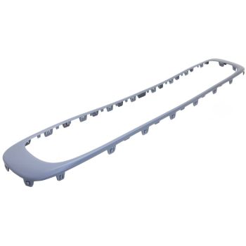 MINI COOPER CLUBMAN FRONT BUMPER GRILLE TRIM PRIMED (W/CHR)(BASE MDL)(WO/JOHN COOPER WORKS PKG) **CAPA** OEM# 51117268752 2011-2014 PL# MC1037103C