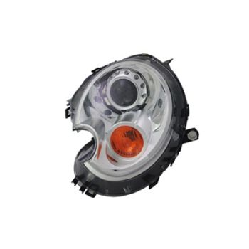 MINI COOPER HATCHBACK  HEAD LAMP UNIT LEFT (Driver Side) (HID)(YELLOW SIGNAL)(WO/ADAPIVE HEAD LAMP) OEM# 63127270023 2007-2013 PL# MC2502106