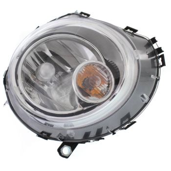 MINI COOPER CLUBMAN HEAD LAMP ASSY RIGHT (Passenger Side) (HALOGEN)(WHITE SIGNAL) **CAPA** OEM# 63122751876 2008-2014 PL# MC2503107C