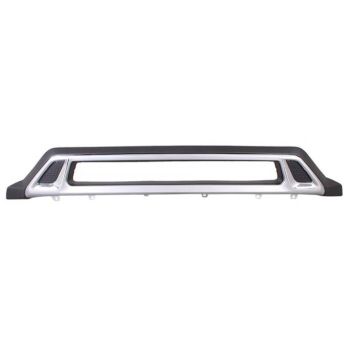 MITSUBISHI OUTLANDER (7 SEATER) FRONT BUMPER LOWER VALANCE BLACK W/SILVER W/CHROME OEM#6405A332HA 2019-2020 PL# MI1095140