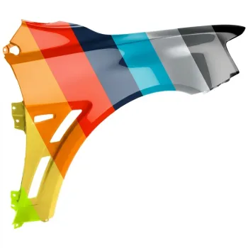 2008-2014 Mitsubishi Lancer Evolution Fender Right Passenger Side With S L Hole Steel OEM# 5220C878-PFM PL# MI1241176