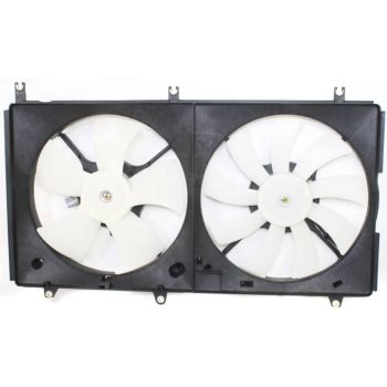 MITSUBISHI GALANT RADIATOR & A/C FAN ASSY (2.4L) OEM#MR571254-PFM 2009-2012 PL# MI3115120