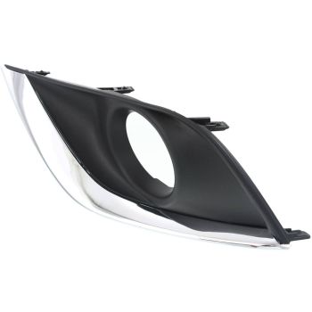 NISSAN(DATSUN) VERSA SEDAN FOG LAMP COVER LEFT (Driver Side) CHR/BLK (W/FOG) OEM#622576W80A 2015-2019 PL# NI1038134