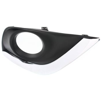 NISSAN(DATSUN) VERSA SEDAN FOG LAMP COVER RIGHT (Passenger Side) CHR/BLK (W/FOG) OEM#622566W80A 2015-2019 PL# NI1039134