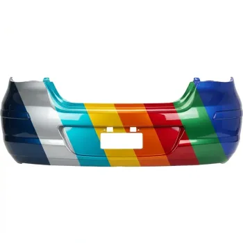 2007-2012 NISSAN VERSA HATCHBACK Rear Bumper with Built-In Molding CAPA OEM# HEM22EM30J PL# NI1100250C