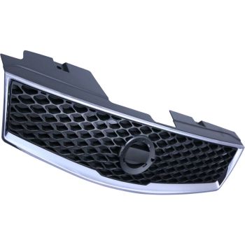 NISSAN(DATSUN) SENTRA GRILLE CHR/DK-GRAY (2.0L SR/Special Edition)(2.5L)(HONEYCOMB) OEM#62070ZE90B 2007-2012 PL# NI1200235