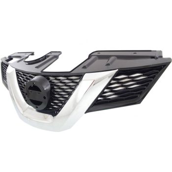 NISSAN(DATSUN) ROGUE (2.5L) GRILLE CHR/BLK (WO/CAMERA) OEM#623104BA0A 2014-2016 PL# NI1200258