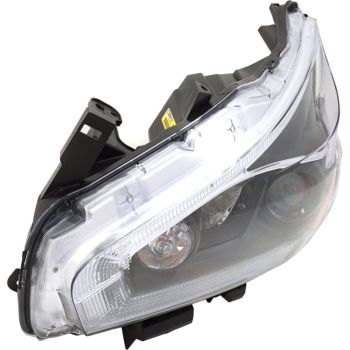 NISSAN(DATSUN) MURANO HEAD LAMP ASSEMBLY LEFT (Driver Side) (HALOGEN)(W/BLK BEZEL)**CAPA** OEM#260609UE9A 2018 PL# NI2502260C