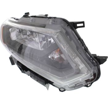 NISSAN(DATSUN) ROGUE (2.5L) HEAD LAMP ASSEMBLY RIGHT (Passenger Side) (HALOGEN HEAD/LAMP)(LED DRL) **CAPA** OEM#260104BA2A 2014-2016 PL# NI2503226C