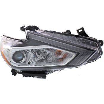 NISSAN(DATSUN) ALTIMA SEDAN  HEAD LAMP ASSEMBLY RIGHT (Passenger Side) (HALOGEN)(WO/LED DRL)(CHR BEZEL) OEM#260109HS9A 2013-2018 PL# NI2503247