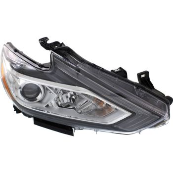 NISSAN(DATSUN) ALTIMA SEDAN HEAD LAMP ASSEMBLY RIGHT (Passenger Side) (HALOGEN)(WO/LED DRL)(CHR BEZEL) **CAPA** OEM#260109HS9A 2016-2018 PL# NI2503247C