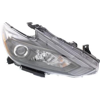 NISSAN(DATSUN) ALTIMA SEDAN HEAD LAMP ASSEMBLY RIGHT (Passenger Side) (HALOGEN)(WO/LED DRL)(BLK BEZEL) **CAPA** OEM#260109HS9B 2016-2018 PL# NI2503249C