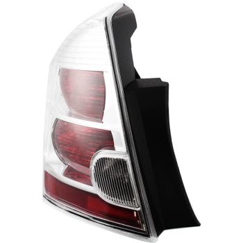 NISSAN(DATSUN) SENTRA TAIL LAMP ASSEMBLY LEFT (Driver Side) (CHROME BEZEL)(2.0L)(EXC SR) **CAPA** OEM#26555ET00B 2007-2009 PL# NI2818114C