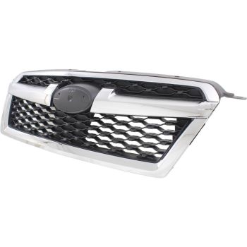SUBARU LEGACY GRILLE BLACK (W/CHR MLDG) **CAPA** OEM#91121AJ13A 2013-2014 PL# SU1200157C