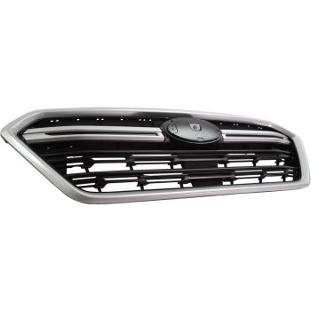 SUBARU OUTBACK  GRILLE ASSY MAT-BLACK (WO/50th Edition)(W/SILVER TRIM)**CAPA** OEM# 91121AL16B 2018-2019 PL# SU1200173C