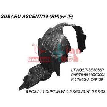 SUBARU ASCENT FENDER LINER RIGHT (Passenger Side) **CAPA** OEM#59110XC00A 2019-2025 PL# SU1249139C