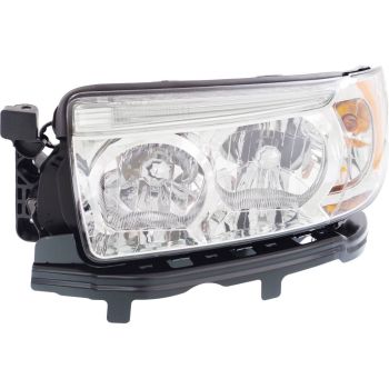 SUBARU FORESTER HEAD LAMP ASSEMBLY LEFT (Driver Side) (HALOGEN)(EXC SPORT PKG)**CAPA** OEM#84001SA471 2006-2008 PL# SU2502119C