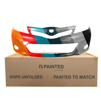 TOYOTA YARIS HATCHBACK(5DOORS) FRONT BUMPER COVER PRIMED (CE/L/LE)(JAPAN) **CAPA** OEM#5211952965 2012-2014 PL# TO1000381C