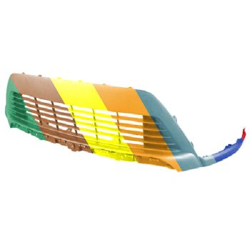 TOYOTA PRIUS C (1.5L) FRONT BUMPER COVER LOWER TXT-BLACK (W/WHEEL OPENING MLDG) OEM#5212952180 2018-2019 PL# TO1015116