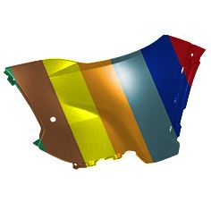 TOYOTA COROLLA CROSS (L/LE/XLE) FRONT BUMPER SIDE COVER LEFT (Driver Side) PRIMED (W/SENSOR) **CAPA** OEM#521130A909 2022-2024 PL# TO1016103C