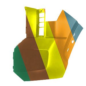 TOYOTA TUNDRA FRONT BUMPER SIDE COVER LEFT (Driver Side) PRIMED (WO/SENSOR)(W/WHEEL OPENING MLDG) **CAPA** OEM#521130C911 2022-2024 PL# TO1016106C