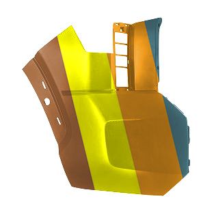 TOYOTA TUNDRA FRONT BUMPER SIDE COVER RIGHT (Passenger Side) PRIMED (WO/SENSOR)(W/WHEEL OPENING MLDG) **CAPA** OEM#521120C911 2022-2024 PL# TO1017106C