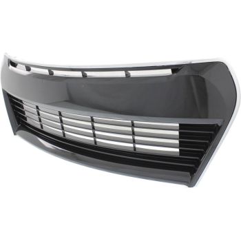 TOYOTA COROLLA/SEDAN FRONT BUMPER GRILLE ASSEMBLY BLACK W/ OUTER CHROME MOLDING (S MDL) **CAPA** OEM# 5310202210 2014-2016 PL# TO1036150C