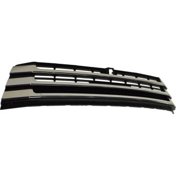 TOYOTA HIGHLANDER HYBRID FRONT BUMPER GRILLE BLACK W/CHROME MLDG (W/AROUND VIEW MONITOR) OEM#531020E090 2017-2019 PL# TO1036175