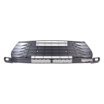 TOYOTA SIENNA HYBRID (hybrid only) FRONT BUMPER GRILLE PTD-GRAY/BLACK W/SATIN-CHROME MLDG (W/SENSOR)(WO/CAMERA)(LIMITED) OEM#5310208070 2021-2025 PL# TO1036247