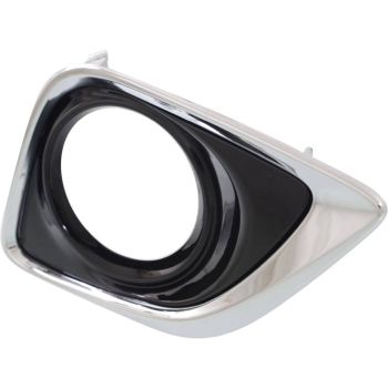 TOYOTA VENZA FOG LAMP COVER LEFT (Driver Side) CHR/BLK (W/FOG) OEM#520400T010 2013-2016 PL# TO1038183