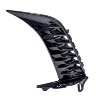 TOYOTA CAMRY (HYBRID) FRONT BUMPER COVER OUTER INSERT LEFT (Driver Side) GLOSS-BLACK (XSE) OEM#52713AQ030 2025 PL# TO1038286